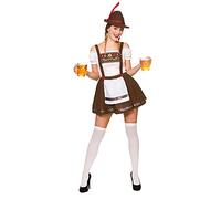 Adult Womens Bavarian Beer Maid Fancy Dress Costume - X-Small (UK 6-8)