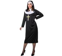 Wicked Costumes Adult Womens Nun with Cross Fancy Dress Costume - XX-Large UK 26-28