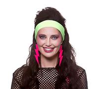 Wicked Costumes Adults 80's Neon Green Headband - Fancy Dress Accessory
