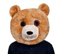 Wicked Costumes Adults Plush Teddy Bear Head Mask Halloween Fancy Dress Party Costume Accessory