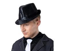 Wicked Costumes Black Sequin Fedora Fancy Dress Accessory