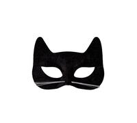 Wicked Costumes Black Velour Cat Mask Fancy Dress Accessory