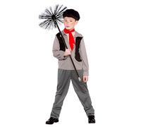 Wicked Costumes Boys Chimney Sweep Fancy Dress Costume - Victorian Historical Outfit for World Book Day, School Plays, Dickens Events & Parties
