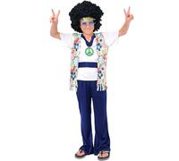 Wicked Costumes Boys Hippie Dude Fancy Dress Costume - Large (8-10 Years)