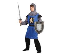 Wicked Costumes Boys Medieval Knight Fancy Dress Costume Medieval Warrior Crusader Soldier Outfit World Book Day Halloween - Medium 5-7 years