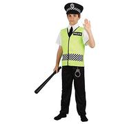 Wicked Costumes Boys Police Officer Fancy Dress Costume - Medium (5-7 years)