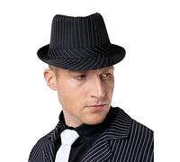 Wicked Costumes Classic Black and White Pinstripe Fedora