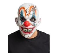 Wicked Costumes Cracked Head Clown Latex Halloween Mask Fancy Dress Accessory