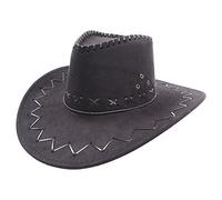 Wicked Costumes Deluxe Black Suede Cowboy Hat Fancy Dress Accessory - Western Costume Hat (Ages 14+)