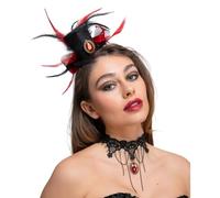 Wicked Costumes Deluxe Gothic Vampiress Top Hat & Jeweled Choker Fancy Dress Halloween Accessory