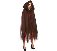 Wicked Costumes Adult Ladies Deep Red Deluxe Layered Hooded Cape