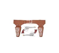 Wicked Costumes Double Western Cowboy Guns with Belt & Holster Wild West Fancy Dress Accesorry