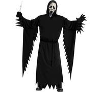 Adults Scream VI Costume Ghost Face Aged Mask Robe Fancy Dress - Plus Size