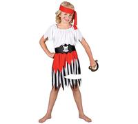 Wicked Costumes Girls High Seas Pirate Fancy Dress Costume - Large (8-10 Years)