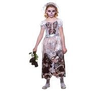 Girls Skeleton Bride Fancy Dress Costume - Medium (5-7 Years)