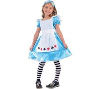 Girls Fairytale Alice In Wonderland Halloween Costume - M (5-7 years)