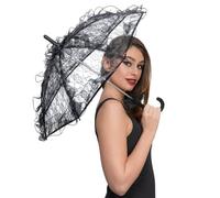 Wicked Costumes Gothic Lace Parasol/Umbrella Halloween Fancy Dress Accessory