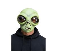 Wicked Costumes Green Alien Full Head Latex Mask Novelty Fancy Dress Accessory
