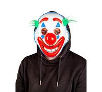 Wicked Costumes Halloween Happy Face E.L Clown Mask Light Up