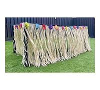 Wicked Costumes Hawaiian Grass Table Skirt - Indoor/Outdoor - 9ft x 2.5ft