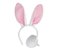 Wicked Costumes Kids Bunny Rabbit Ears and Tail Fancy Dress Accessory Set for Easter Animal Party Costume