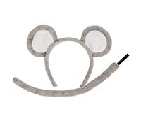 Ears & Tail Set Kids Farm Animals Fancy Dress Pets - Mouse