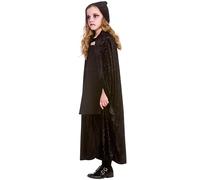 Wicked Costumes Kids Unisex Black Deluxe Velvet Hooded Cape - X-Large (11-13 Years)