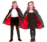 Wicked Costumes Kids Unisex Super Deluxe Satin Vampire Cape Fancy Dress Costume - (One Size)