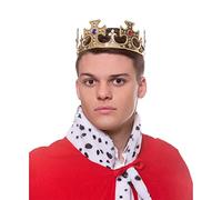 Wicked Costumes King/Queen's Gold Royal Crown Adjustable Fancy Dress Hat Accessory