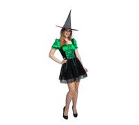 Wicked Costumes Ladies Emerald Witch Halloween Costume - Medium UK 14-16