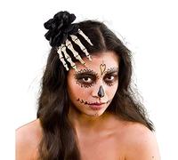 Wicked Costumes Ladies Gothic Skeleton Rose Hair Clip Halloween Accessory