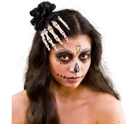 Wicked Costumes Ladies Gothic Skeleton Rose Hair Clip Halloween Accessory