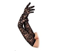 Wicked Costumes Ladies Long Black Lace Gloves - Fancy Dress Accessory