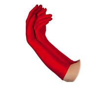 Wicked Costumes Ladies Long Elbow Length Gloves - Red Fancy Dress Gloves