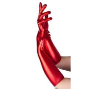 Wicked Costumes Ladies Long Gloves - Metallic Red