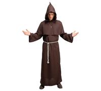 Wicked Costumes Medieval Monk Fancy Dress Costume - Brown (Standard)