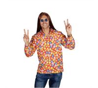 Wicked Costumes Mens 60's 70's Hippie Shirt Fancy Dress Costume - Medium