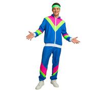 Wicked Costumes Mens 80's Shell Suit Fancy Dress Costume - One Size