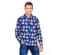 Wicked Costumes Mens Adult Snowman Christmas Shirt (Men: Small)