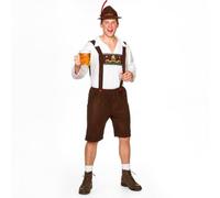 Wicked Costumes Mens Bavarian Oktoberfest Lederhosen Costume - Small
