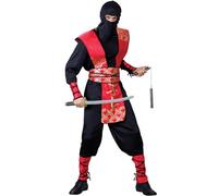 Wicked Costumes Mens Deluxe Ninja Master Fancy Dress Costume - Medium