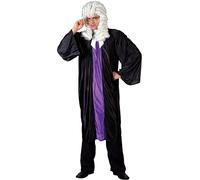 Wicked Costumes Mens High Court Judge Fancy Dress Costume - Plus Size