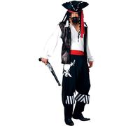 Wicked Costumes Mens High Seas Buccaneer Fancy Dress Costume - Small