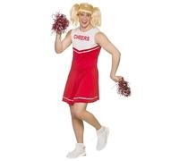 Wicked Costumes Mens Hot Cheerleader Fancy Dress Costume - Medium