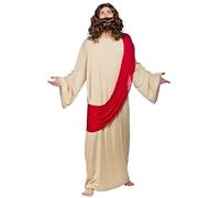 Wicked Costumes Mens Biblical Robe Costume - Adult Jesus Style Fancy Dress Outfit for Easter, Nativity & Themed Parties - Plus Size - Ages 14+