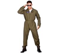 Wicked Costumes Mens Top Shot Pilot Fancy Dress Costume - Small