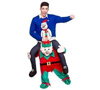 Wicked Costumes Official Carry Me® Christmas Elf Adult Costume - One Size