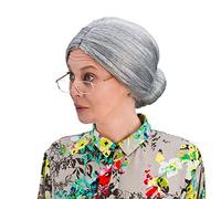 Wicked Costumes Old Lady Grey Granny Bun Wig
