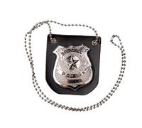 Wicked Costumes Police Badge on Chain Fancy Dress Accessory