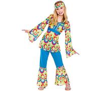 Wicked Costumes Retro Hippie Girl Fancy Dress Costume - Large (8-10 Years)
